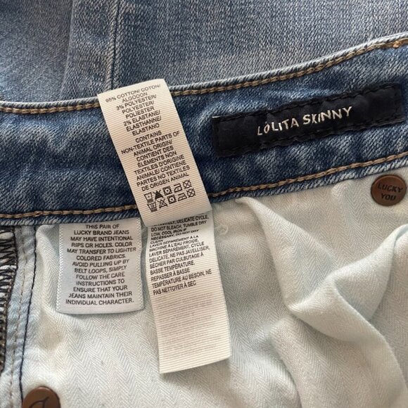 Lucky Brand Women's Skinny Lolita Skinny Jeans Raw Hem, Size 10 - Picture 8 of 10